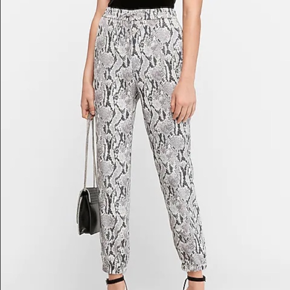 Express Snakeskin Joggers